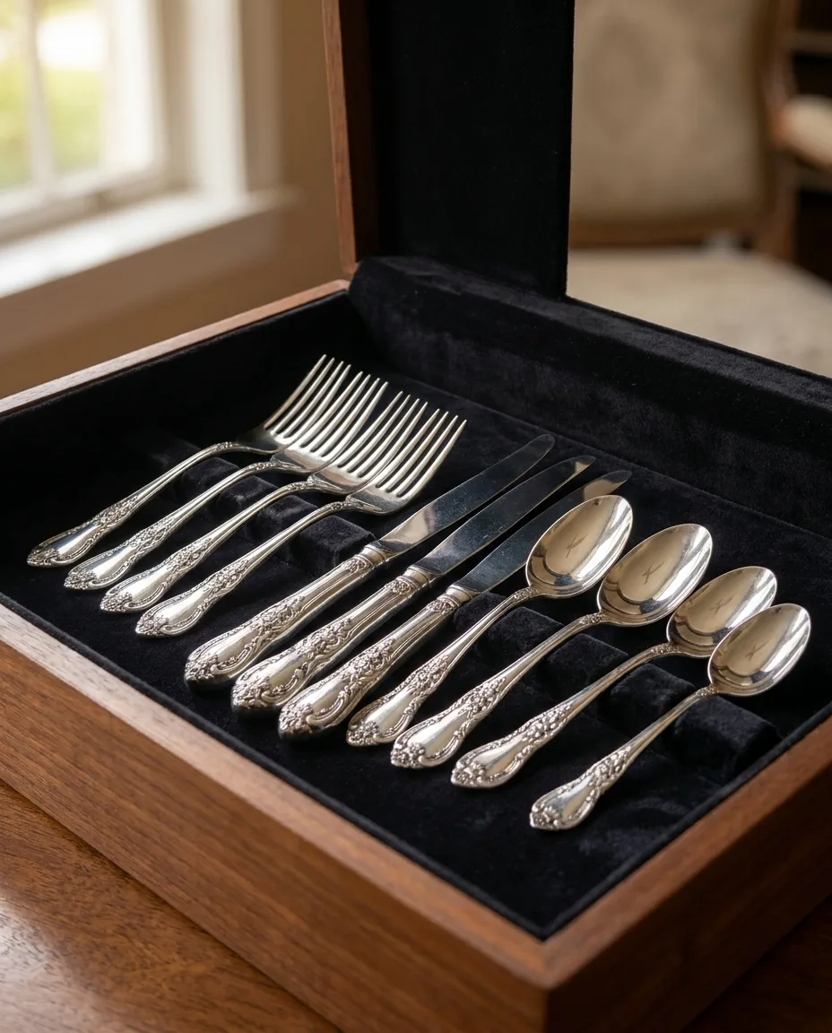 Sterling Silver Flatware Service for Eight