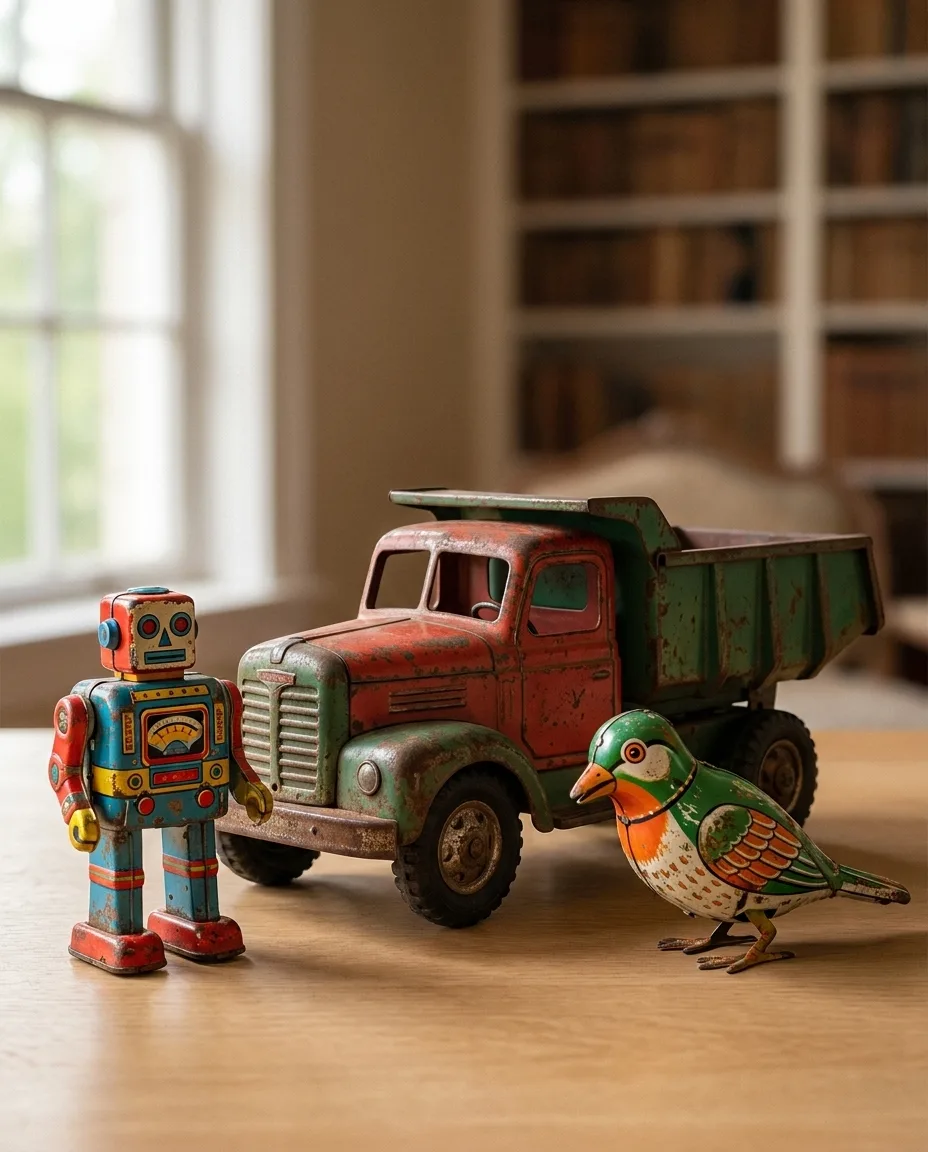 Vintage Tin and Pressed-Steel Toys